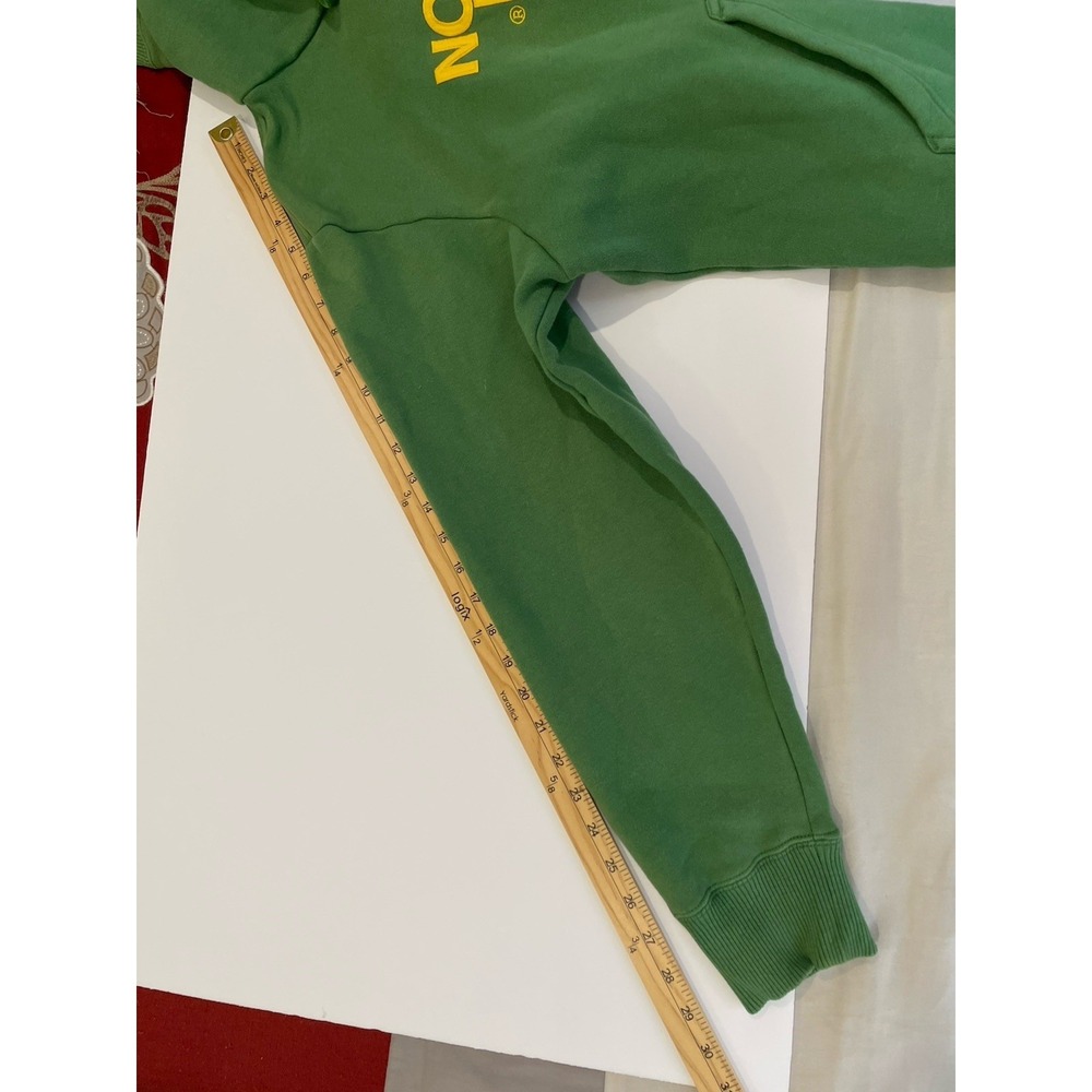 The North Face Half Dome Hoodie Mens Medium Green Yellow Cotton Blend Fleece - Picture 8 of 8